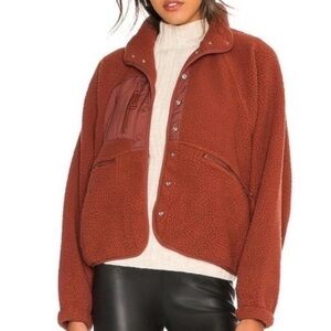 FP Movement by Free People Rust Teddy Jacket